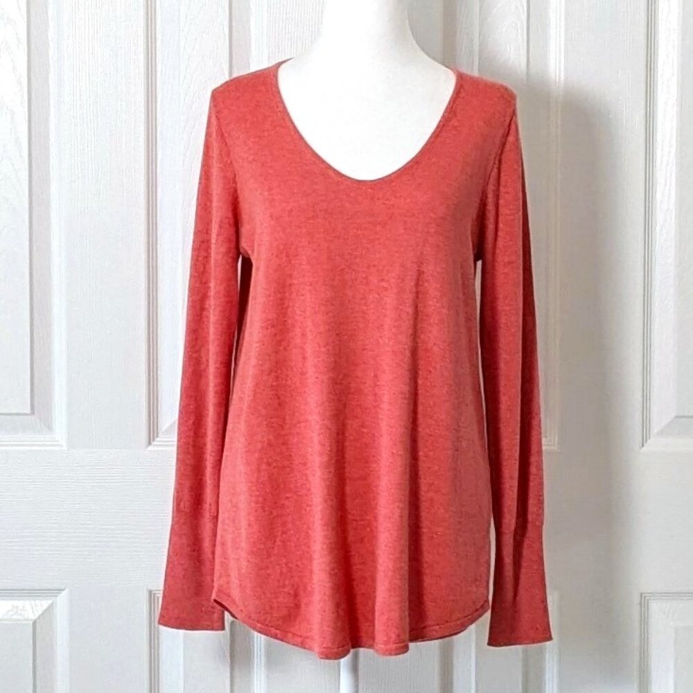 NIC & ZOE Women's Long Sleeve Scoop Neck Sweater  Size S  Petal Dust  NWT